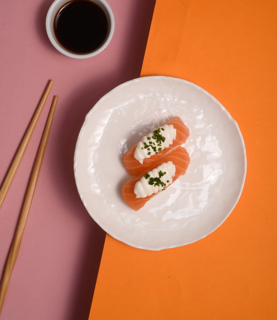 Sushis saumon / fromage / ciboulette