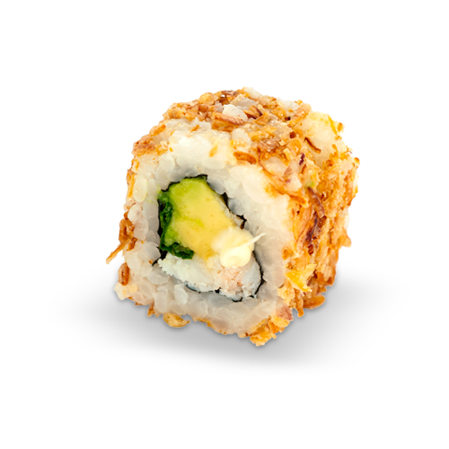 Crispy California roll's Crabe / Avocat / Mayonnaise / Menthe / Oignon crispy