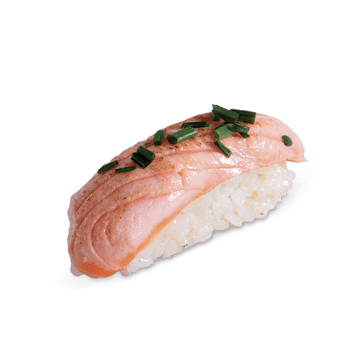 Sushis saumon tataki / ciboulette