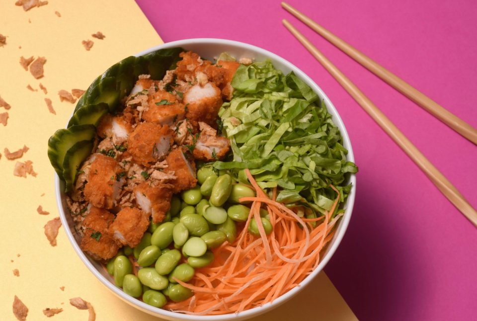 Lunch poke poulet