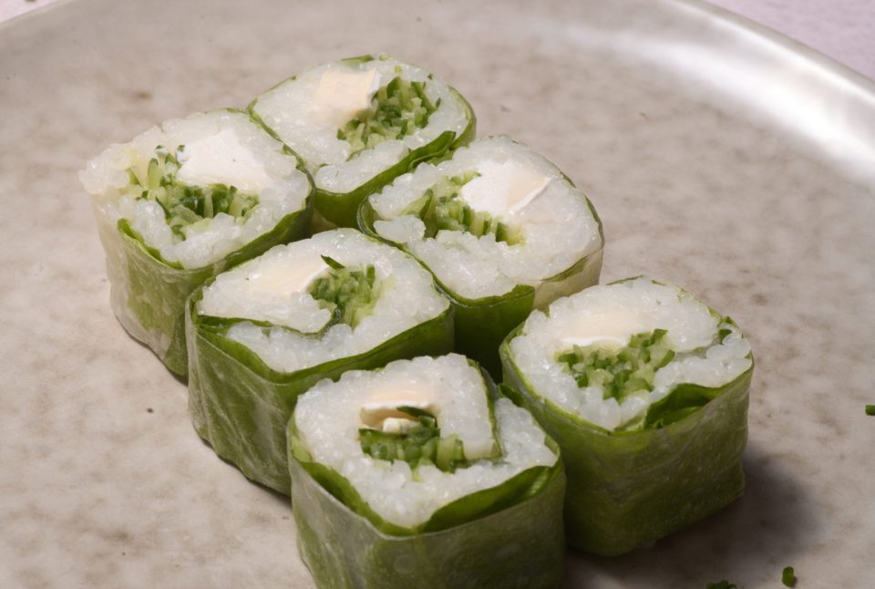 Spring roll’s Chèvre / Concombre / Ciboulette